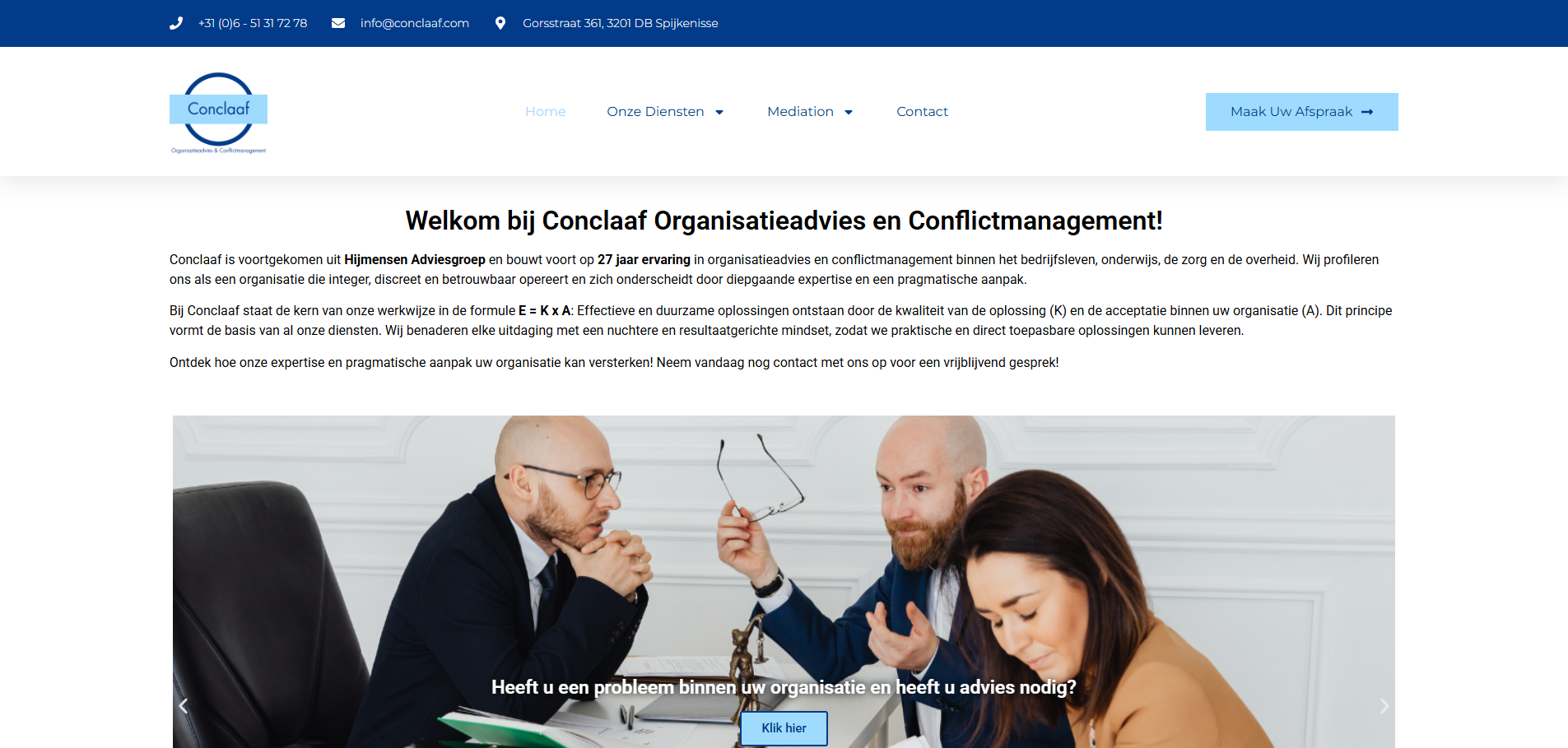 Conclaaf Website